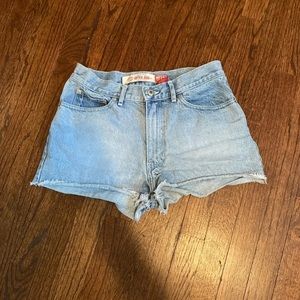 Vintage Light Wash Jean Shorts